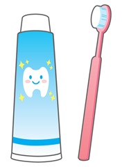 歯を磨く